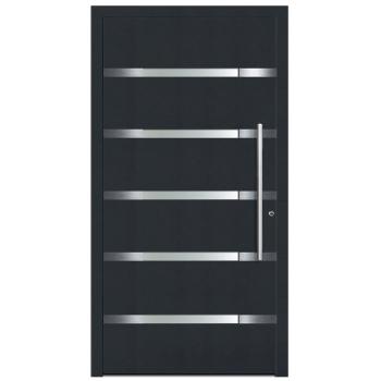 Aluminium Verbund Haustür Design 204 Außen RAL 7016/ Innen weiß Ud=0,9